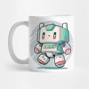 Colourful kawaii mech robot modern illustration Mug